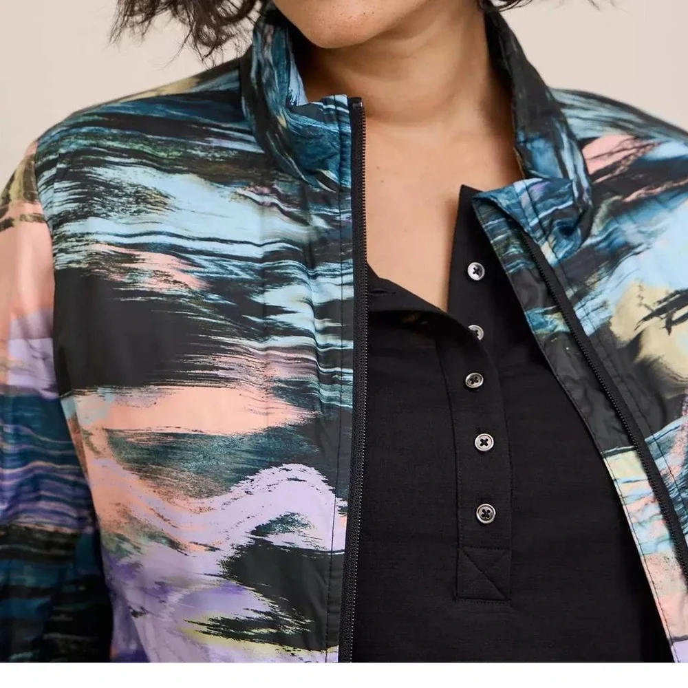 Torrid Womens Plus 0 Happy Camper Polyester Woven Lightweight Active Jacket - Picture 15 of 15